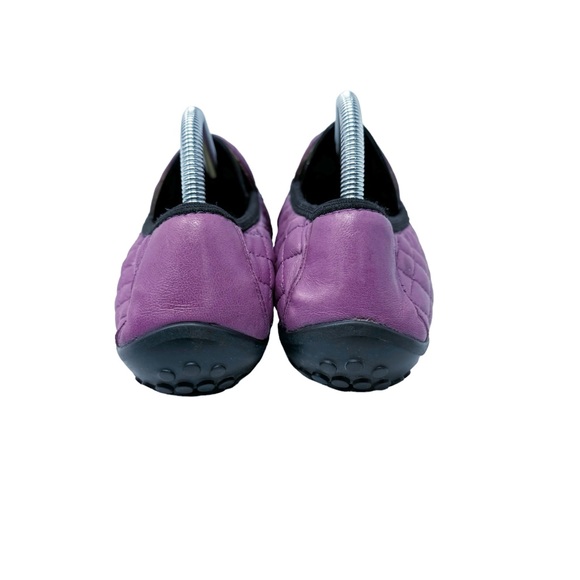 Robert Zur Quilted Leather Driving Loafers Purple Size 11 - Picture 4 of 7